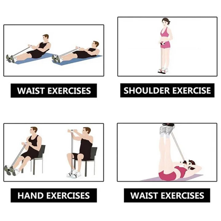 Pull Reducer Resistance Training Bands Tummy Trimmer Bally Fat Burner Body Exerciser Weight Loss