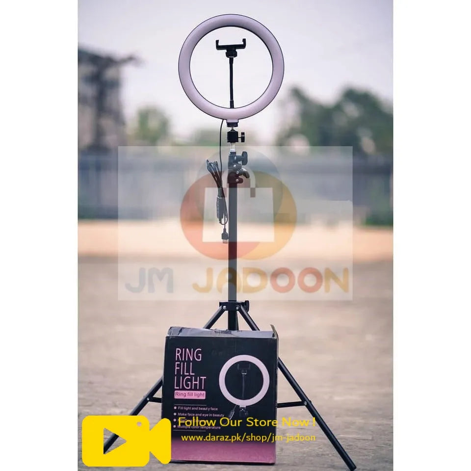 26CM/36CM Selfie LED Ring Light with 7ft Tripod Stand Mobile Phone Holder