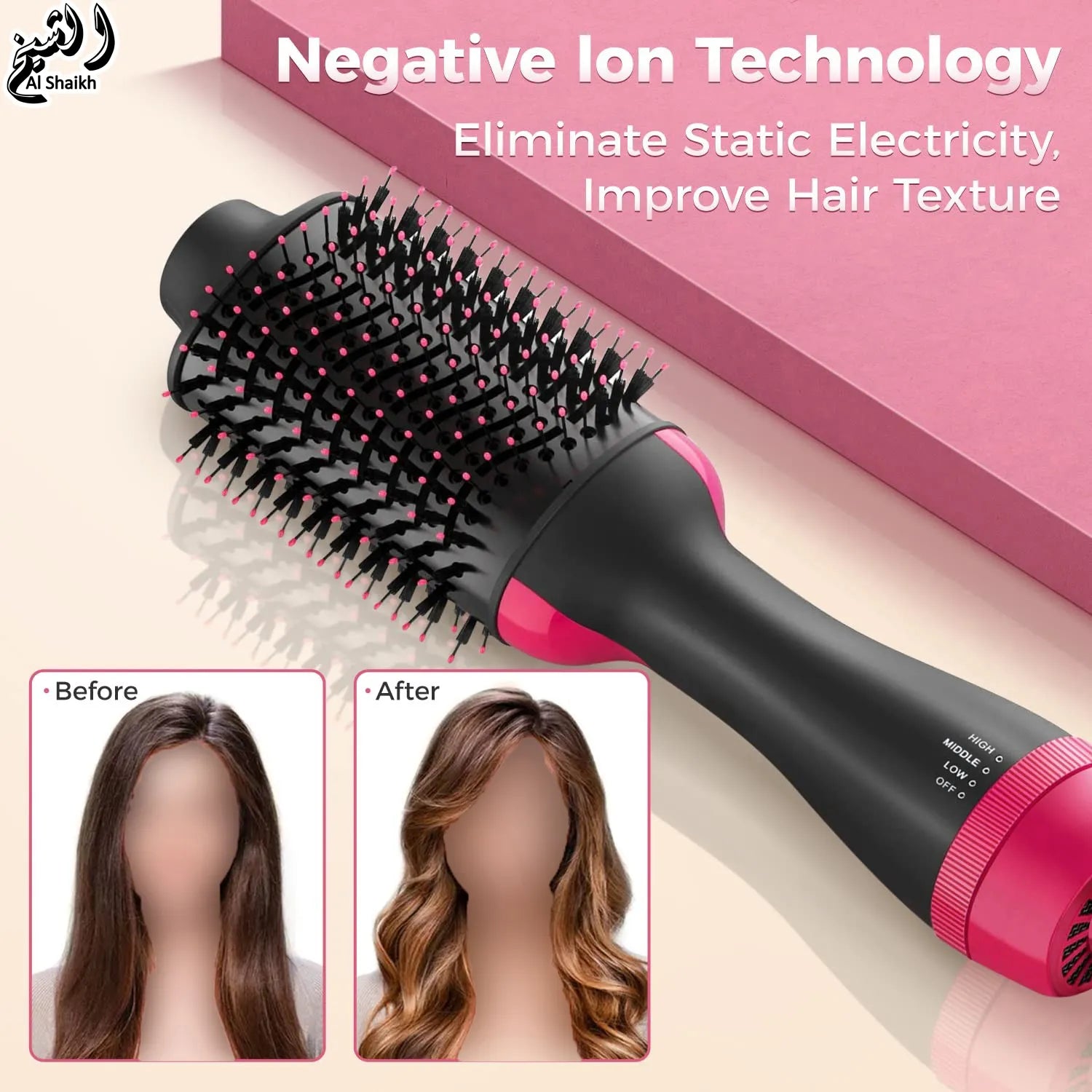 Hot Air Brush Dryer – Blow dry 3 in 1 Hair Dryer & Styler