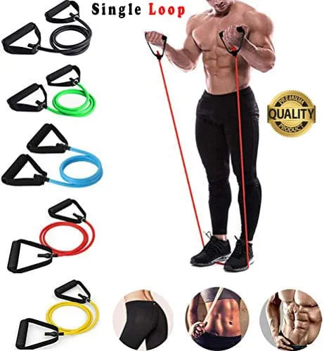 Latex Elastic Tube Resistance Bands Pull Rope Gym Yoga Fitness Equipment