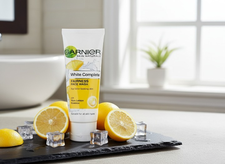 Garnier Pure Lemon Essence Face Wash .
