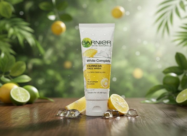 Garnier Pure Lemon Essence Face Wash .