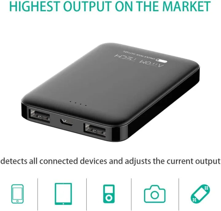 Pocket Size 5000mAh Power Bank Fast Charging for All Mobile Phones