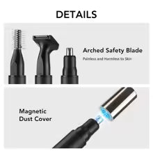 3 in 1 Mini Pocket Nose Hair Trimmer Painless Clipper Nose Ears Hair Eyebrow Waterproof Portable Trimmer For Men Women