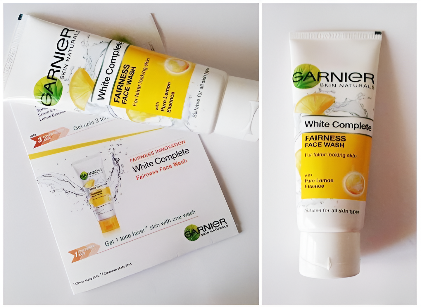 Garnier Pure Lemon Essence Face Wash .