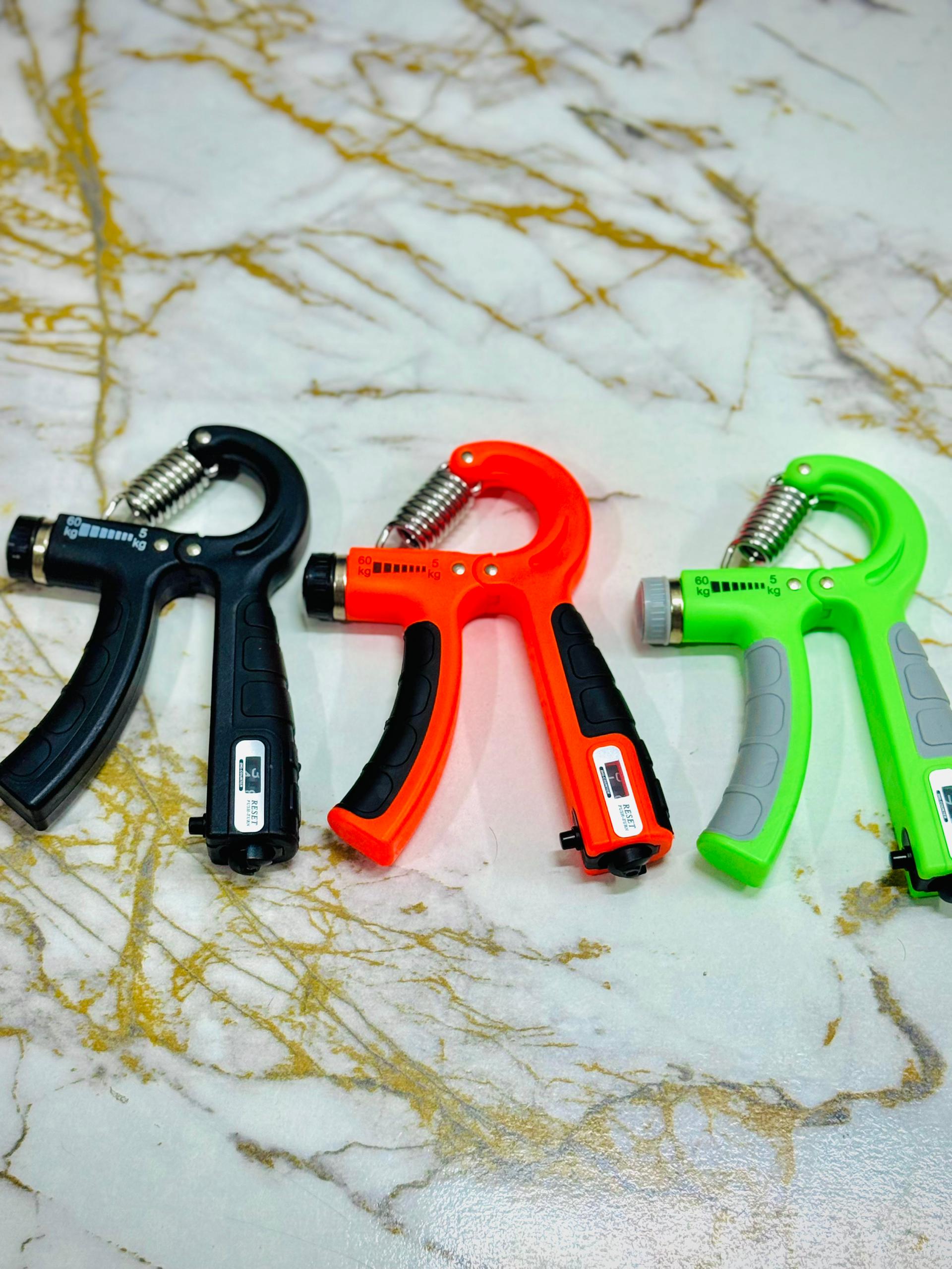 Imported Adjustable Hand Gripper (5–60kg) with Automatic Counting & Non-Slip Grip