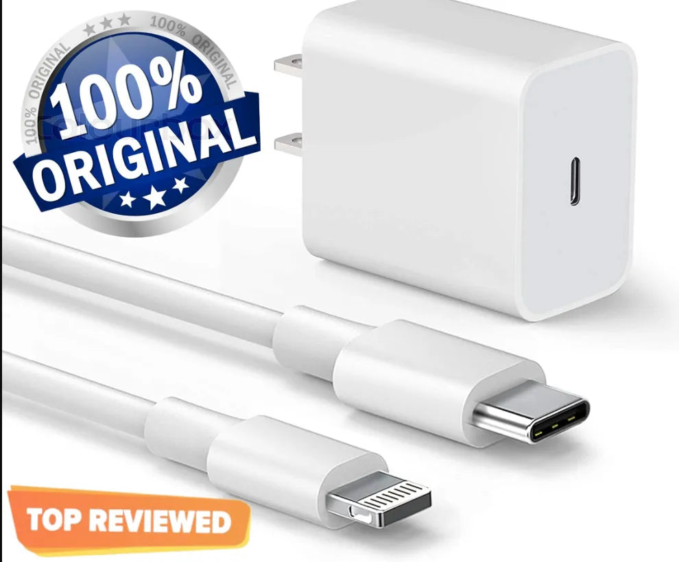Iphone Original Charger 20Watt Power Adapter With Type C To Lightening Cable