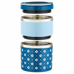 2 Layer Lunch Box-Blue